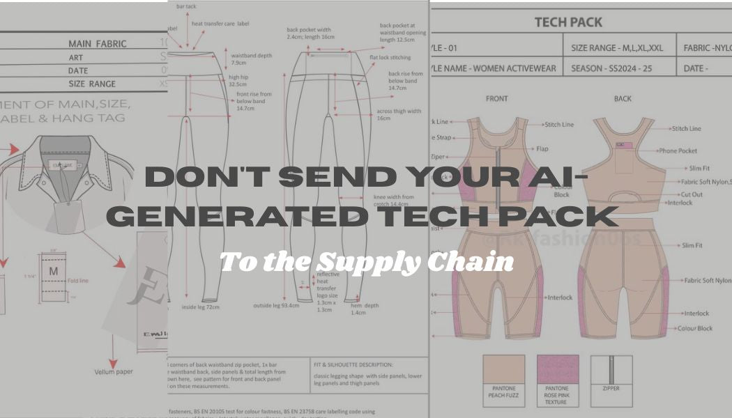 Don't Send Your AI-Generated Tech Pack To the Supply Chain