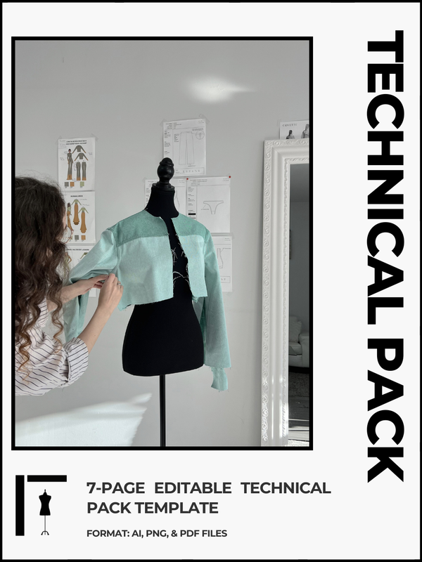 Premium Tech Pack Template for Clothing Production | WearLab